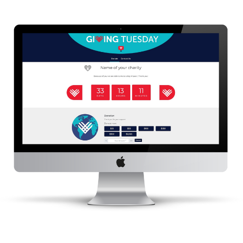 Giving Tuesday Desktop Website