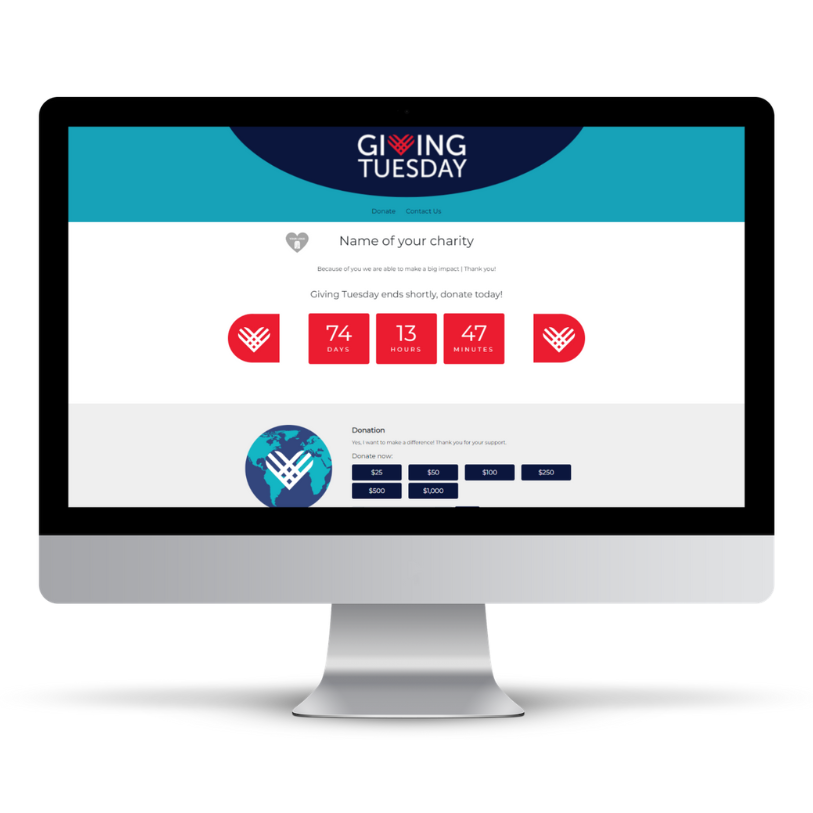 Giving Tuesday Desktop Website