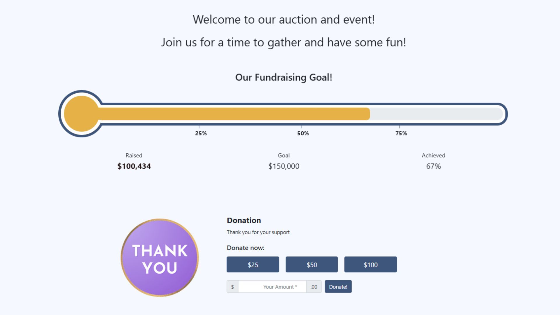Auctria dashboard view as admin - third image