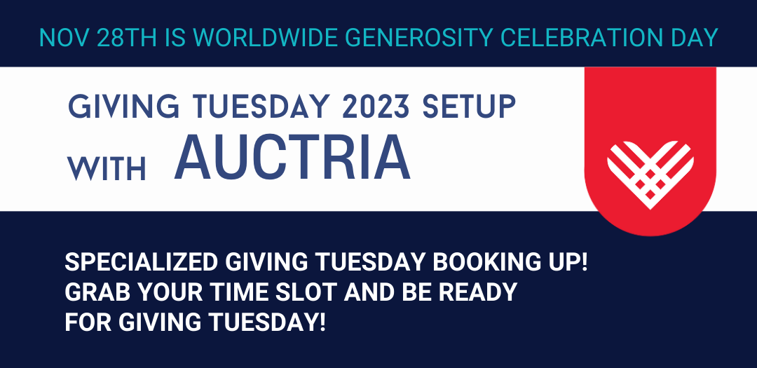 Giving Tuesday setup with Auctria