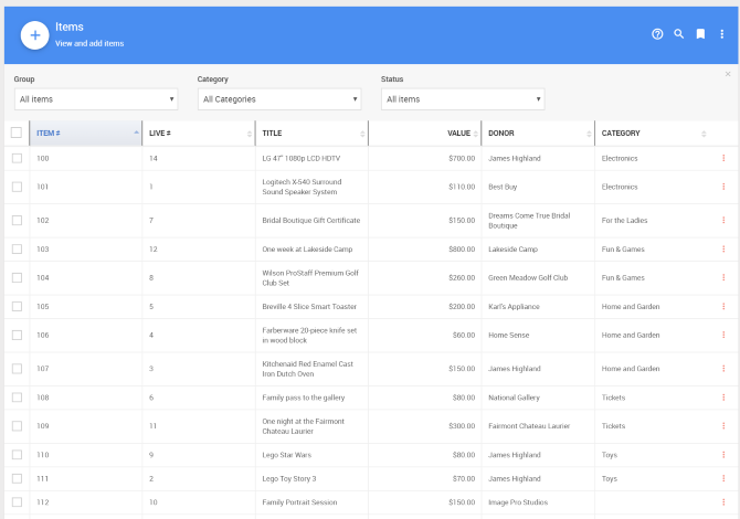 Item List